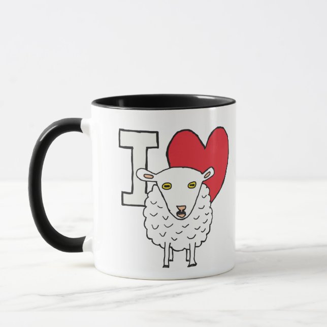 Mug J'aime les moutons (Gauche)