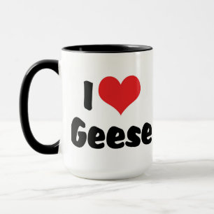 Mug J'aime les oies à cœur
