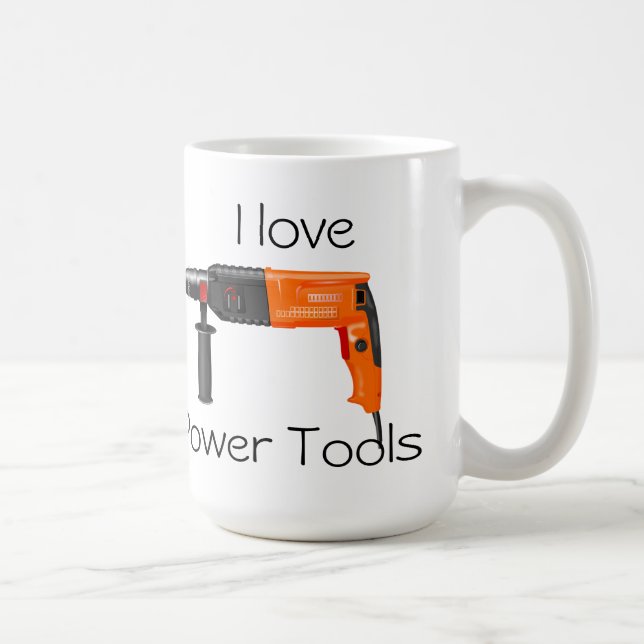 Mug J'aime les outils d'alimentation (Droite)