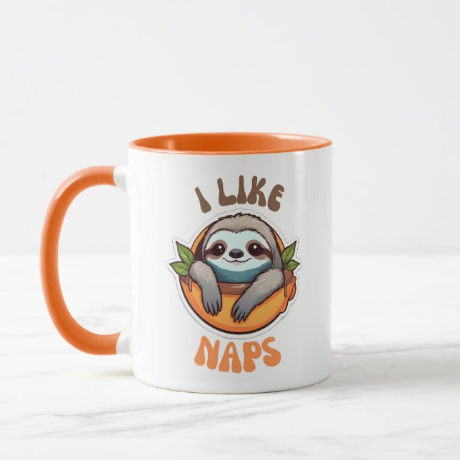 Mug J'aime les papilles paresseuses (Gauche)