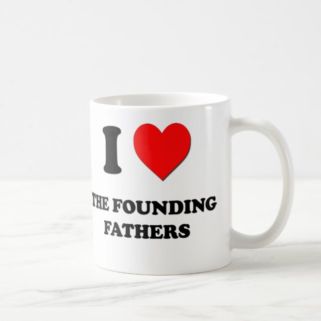Mug J'aime les pères fondateurs (Droite)