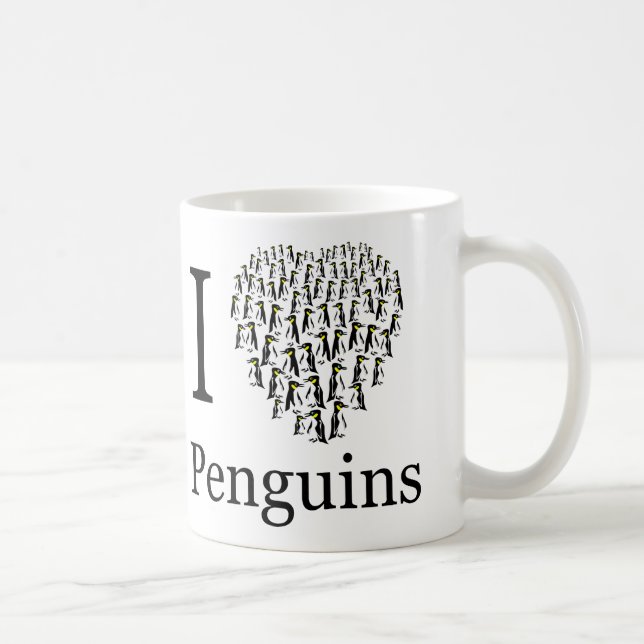 Mug J'aime les pingouins (Droite)