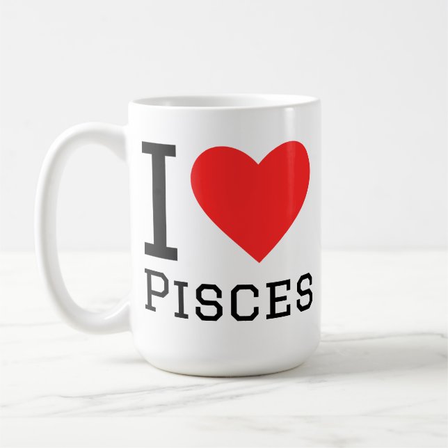 Mug J'aime les poissons (Gauche)