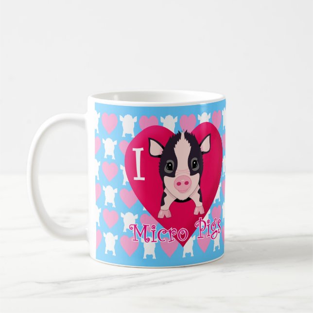 Mug J'aime les porcs micro (Gauche)