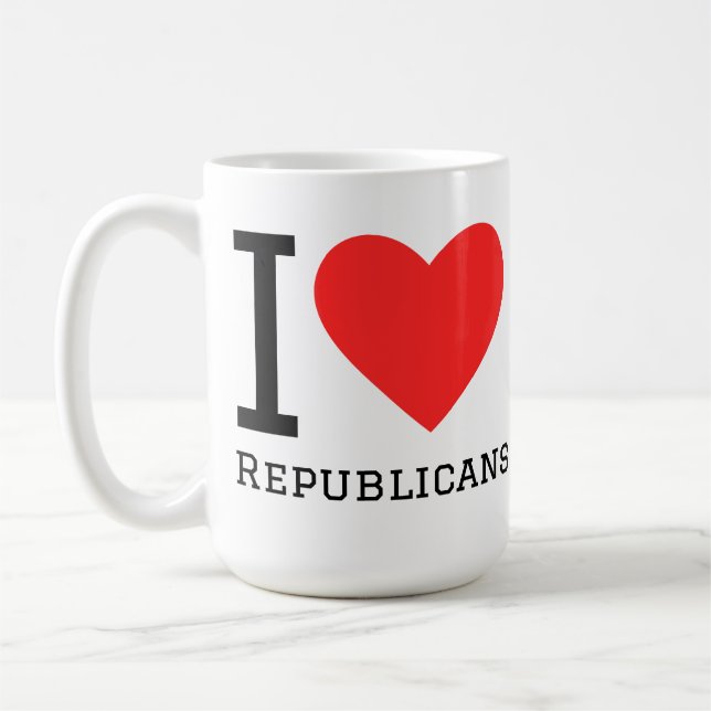 Mug J'aime les républicains (Gauche)