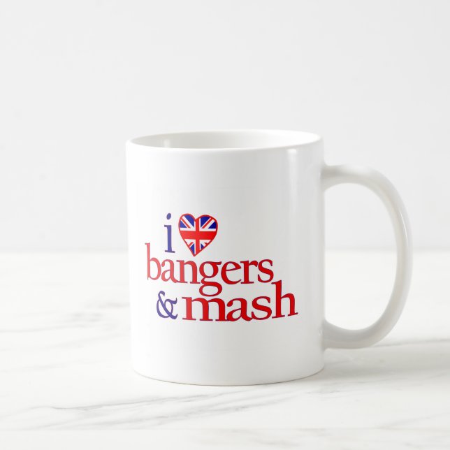 Mug J'aime les saucisses et la mâche (Droite)