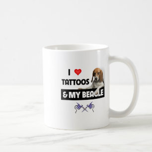 Mug J'Aime Les Tatouages Et Mon Chien Beagle Tatouage