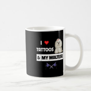 Mug J'Aime Les Tattoos Et Mon Chien Maltais Maltipoo M