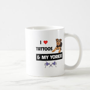 Mug J'Aime Les Tattoos Et Mon Yorkie Chien Yorkshire T