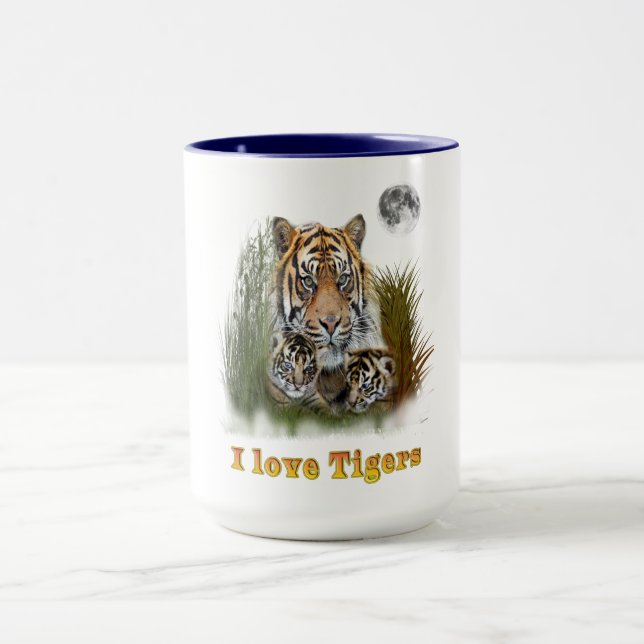 Mug J'aime les tigres (Centre)