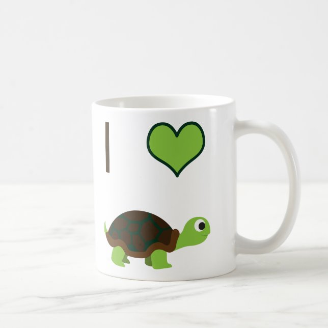 Mug J'aime les tortues (Droite)
