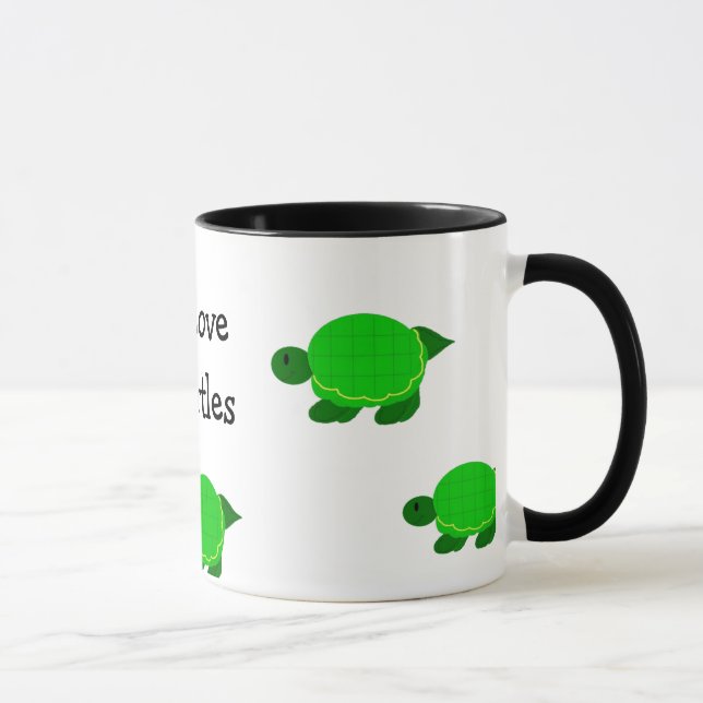 Mug J'Aime Les Tortues (Droite)