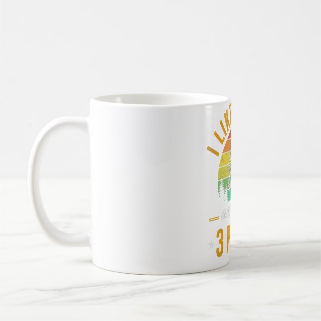 Mug J'aime les trains et peut-être 3 personnes cadeau  (Gauche)