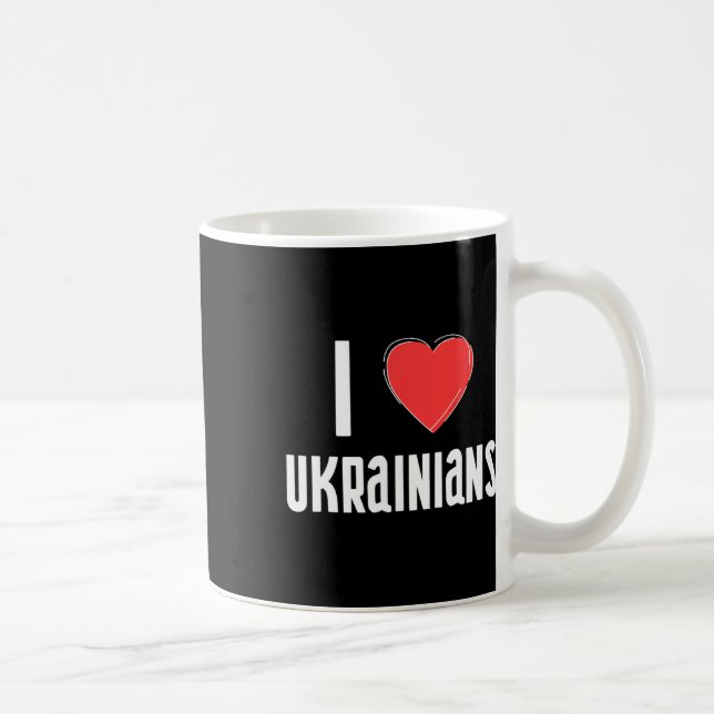 Mug J'aime les Ukrainiens Nationalité Ukraine  (Droite)