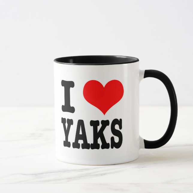 MUG J'AIME LES YAKS (Droite)