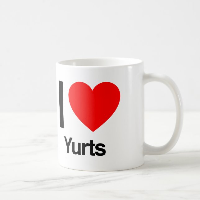 Mug j'aime les yourtes (Droite)