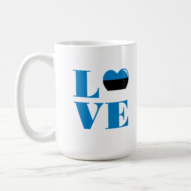 Mug J'aime l'Estonie (Gauche)
