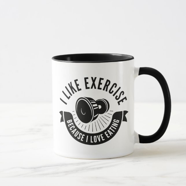 Mug J'aime l'exercice (Droite)