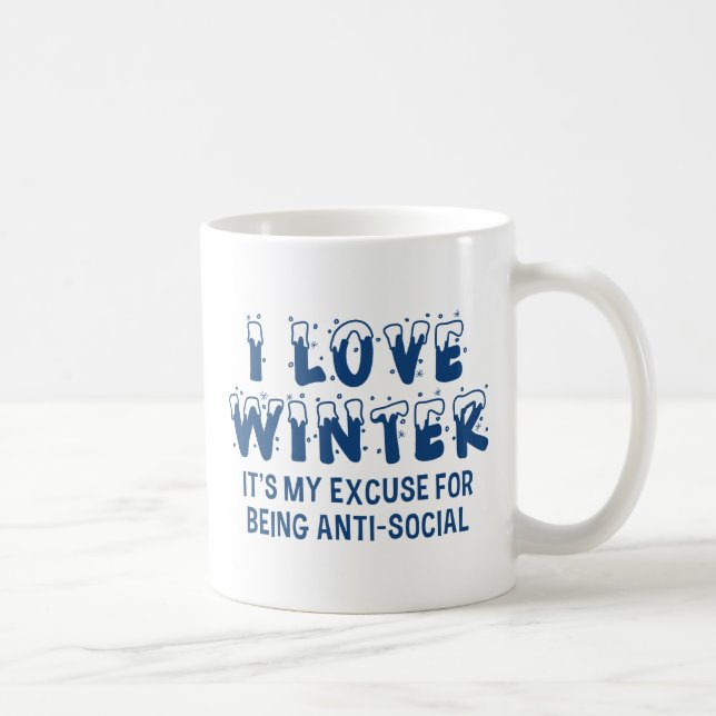 Mug J'aime l'hiver (Droite)