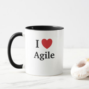 Mug J'aime l'idée agile de cadeau de chef de projet d