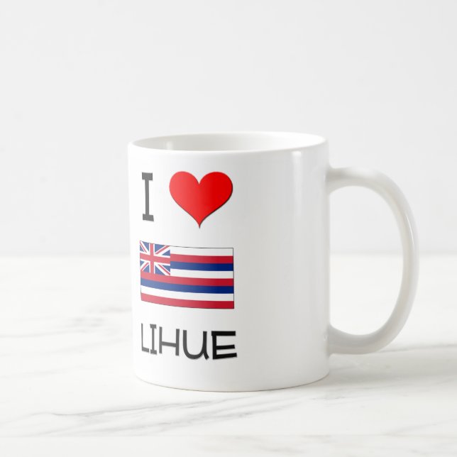 Mug J'aime LIHUE Hawaï (Droite)