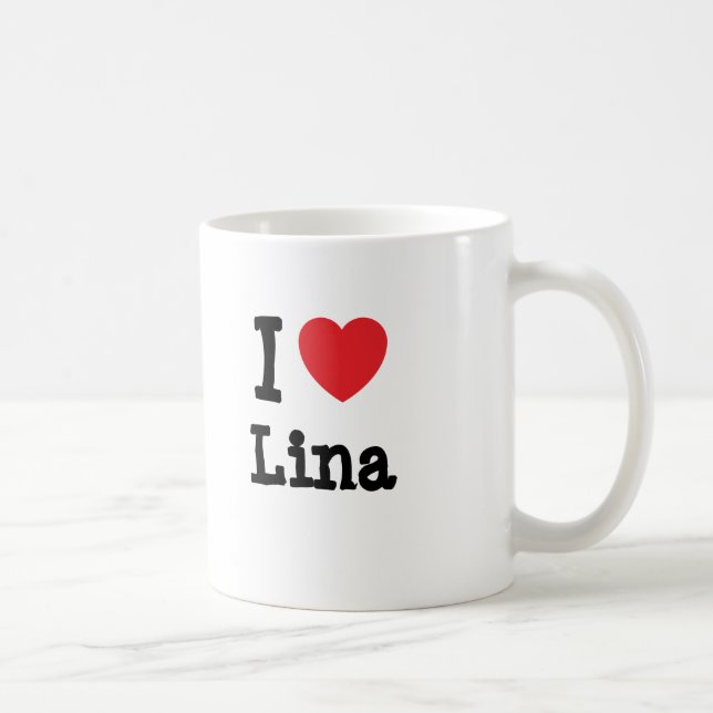 Mug J'aime Lina heart T-Shirt (Droite)