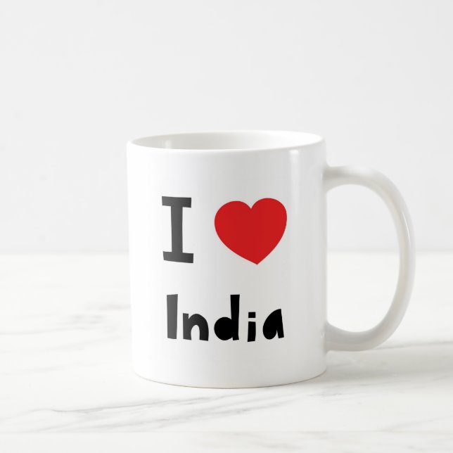 Mug J'aime l'Inde (Droite)