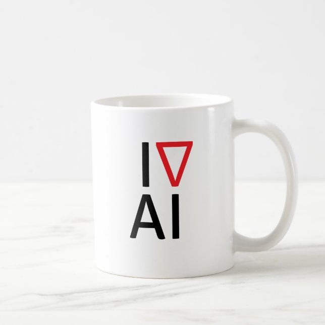 Mug J'aime l'intelligence artificielle (Droite)