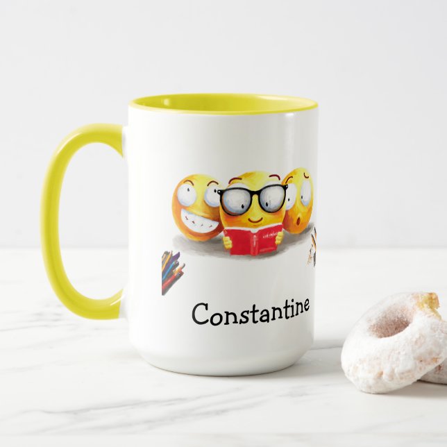 Mug J'Aime Lire Lecteur De Livres (Avec donut)