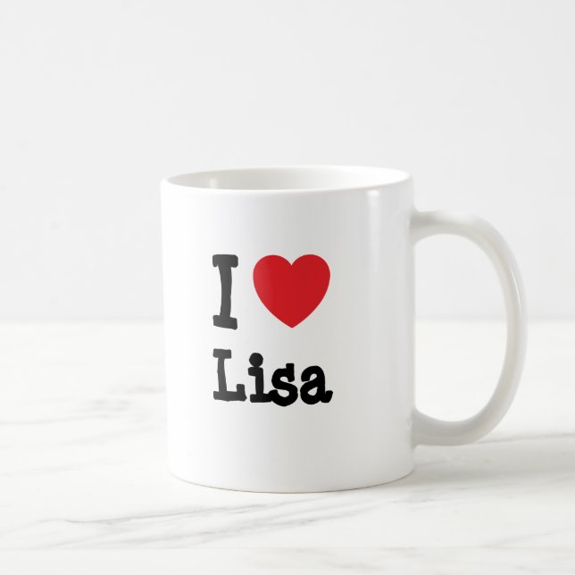 Mug J'aime Lisa heart T-Shirt (Droite)