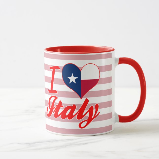 Mug J'aime l'Italie, le Texas (Droite)