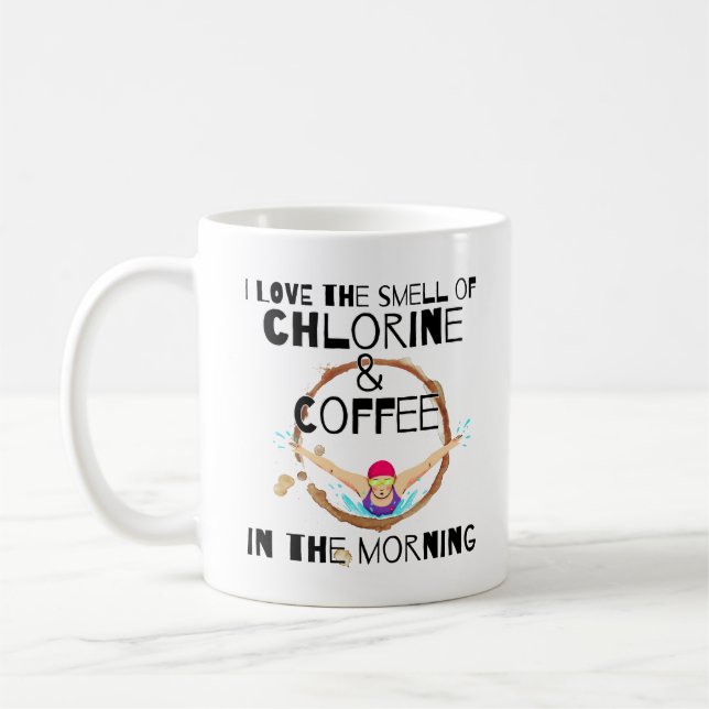 Mug J'aime l'odeur du Chlorine et du Café.w (Gauche)