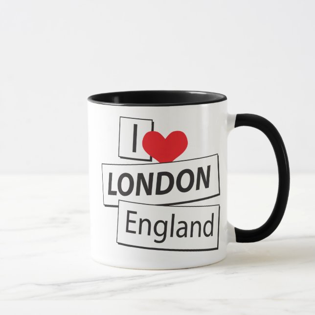 Mug J'aime Londres Angleterre (Droite)