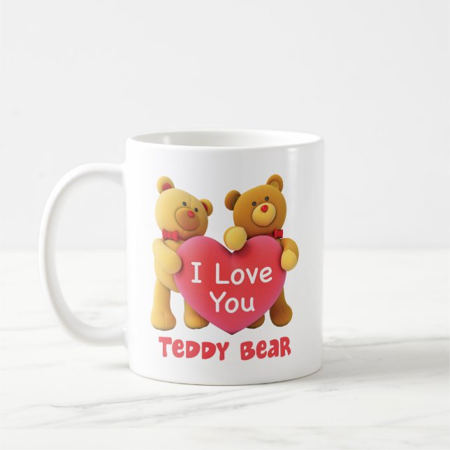 Mug J'aime l'ours de nounours (Gauche)