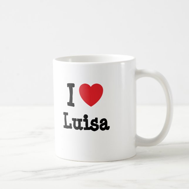 Mug J'aime Luisa coeur T-shirt (Droite)