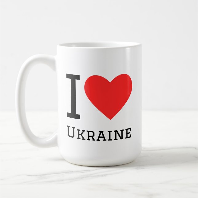 Mug J'aime l'Ukraine (Gauche)