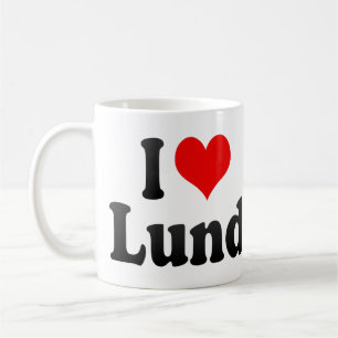 Mug J'aime Lund, Suède. Pointe Alskar Lund, Suède