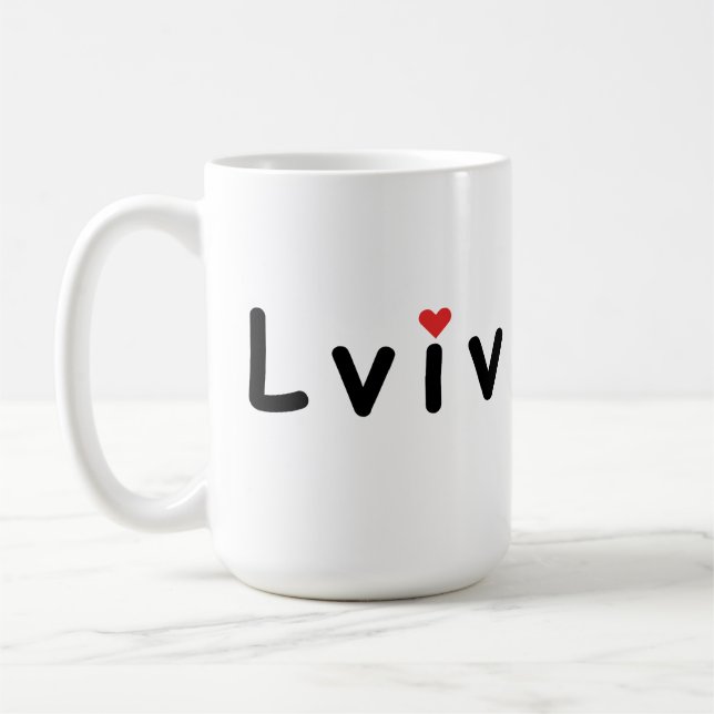 Mug J'aime Lviv Ukraine (Gauche)