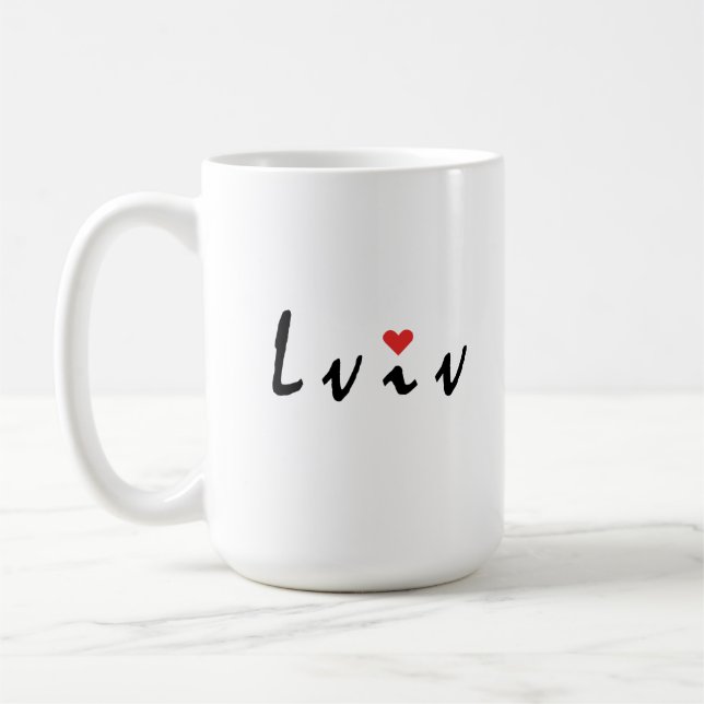 Mug J'aime Lviv Ukraine (Gauche)
