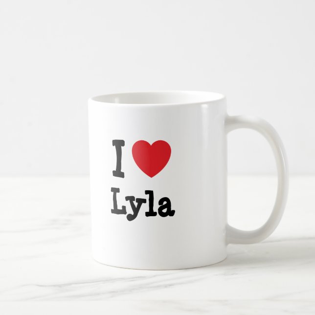 Mug J'aime Lyla coeur T-Shirt (Droite)