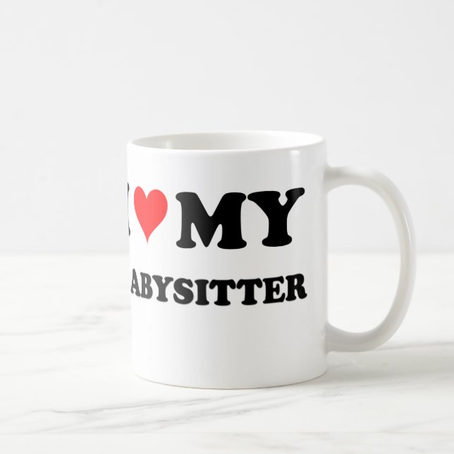 Mug J'aime ma babysitter (Droite)
