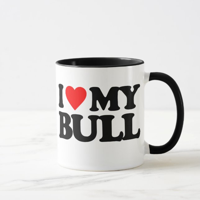 MUG J'AIME MA BULL (Droite)