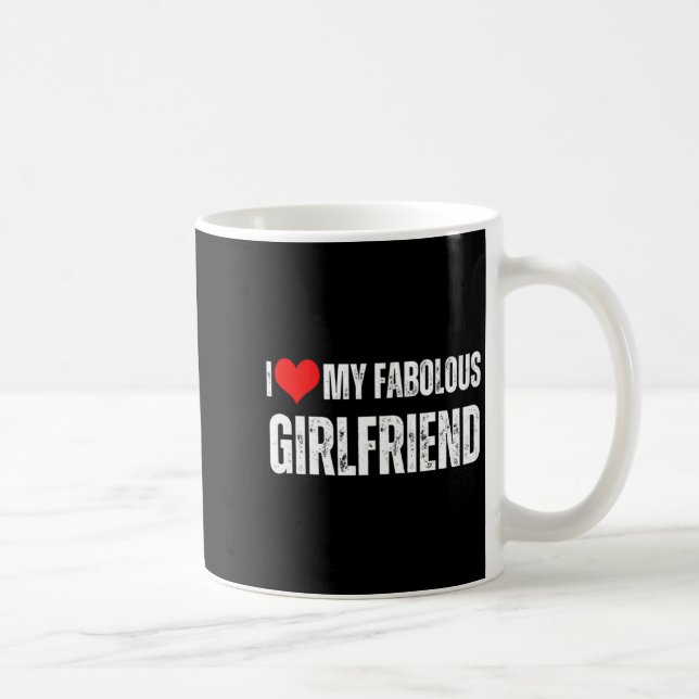 Mug J'aime ma fabuleuse petite amie Style Rétro Valent (Droite)