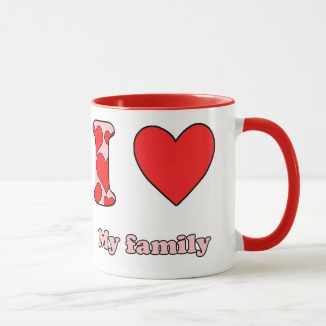 Mug J'aime ma famille (Droite)