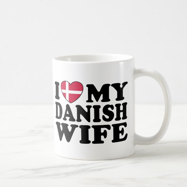 Mug J'Aime Ma Femme Danoise (Droite)