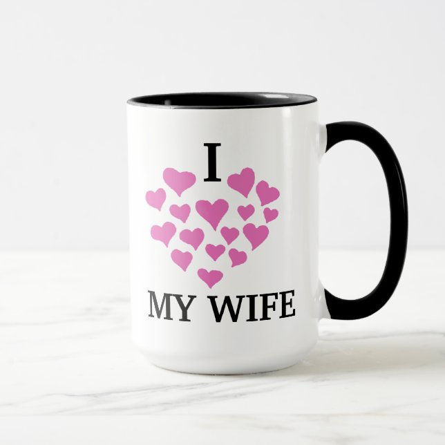 Mug J'aime ma femme mignon amour valentine (Droite)