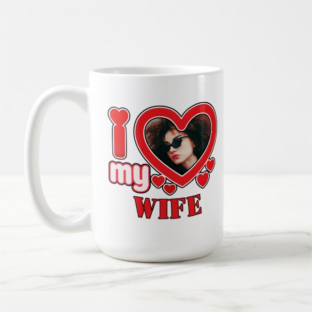 Mug J'Aime Ma Femme Personnalisée (Gauche)