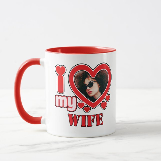 Mug J'Aime Ma Femme Personnalisée (Gauche)