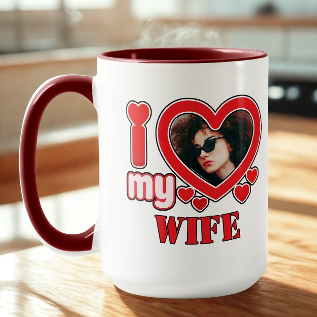 Mug J'Aime Ma Femme Personnalisée (Créateur téléchargé)