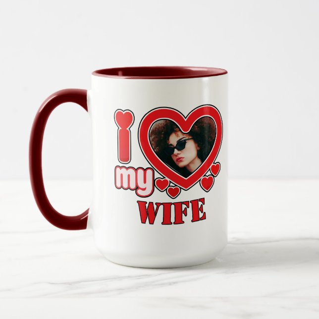 Mug J'Aime Ma Femme Personnalisée (Gauche)